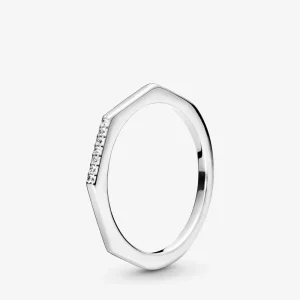 Inel Pandora cu Multifaceted din argint - 198343CZ (imagine pentru) Inel Pandora cu Multifaceted din argint - 198343CZ