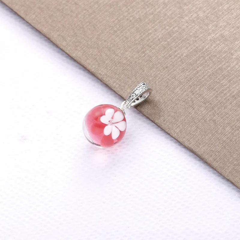 (imagine pentru) Pandantiv Pandora cu Floare de piersic floare din argint - 798082CZ - Vizualizare 3