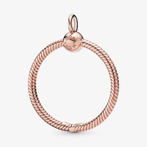 (imagine pentru) Pandantiv Tip Pandora cu O mare din aur rose - PJ-00637B