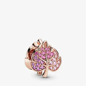 (imagine pentru) Talisman cu frunză pavé strălucitoare - 788322NPMMX