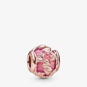 (imagine pentru) Talisman cu frunze decorative roz - 788238SSP