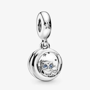 (imagine pentru) Talisman de tip pandantiv cu bufniță „Always by Your Side” - 798398NBCB