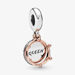 (imagine pentru) Talisman de tip pandantiv cu coroană regală și Queen - 788255