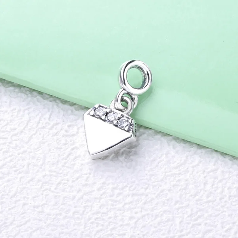(imagine pentru) Talisman de tip pandantiv Pandora My Bright Diamond din argint - 798368CZ - Vizualizare 2