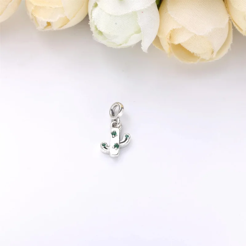 (imagine pentru) Talisman de tip pandantiv Pandora My Lovely Cactus din argint - 798372NRG - Vizualizare 3