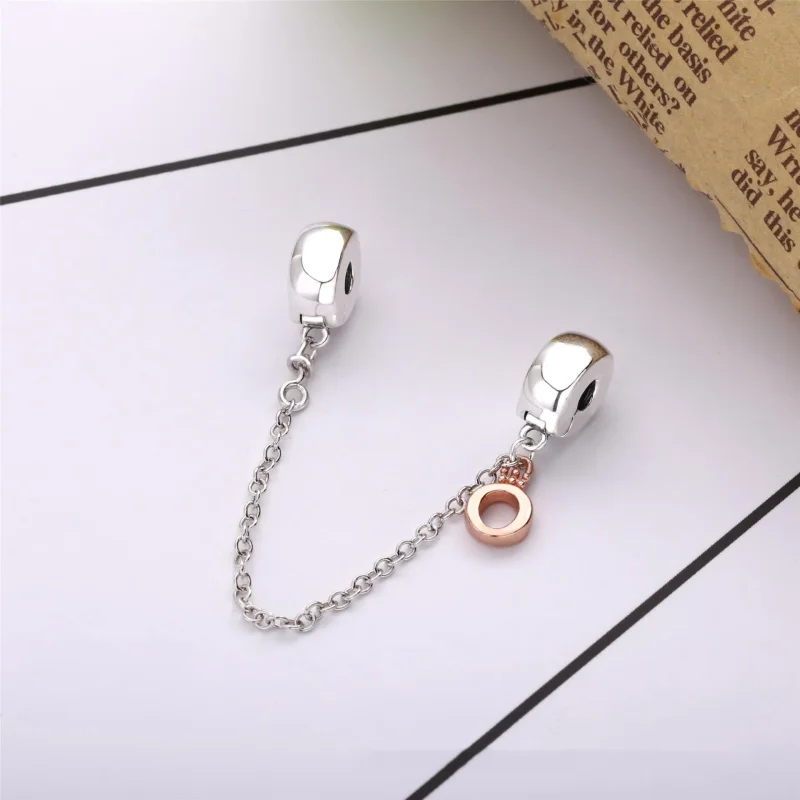 (imagine pentru) Talisman O cu coroană cu lanț de siguranță - 788313 - Vizualizare 4