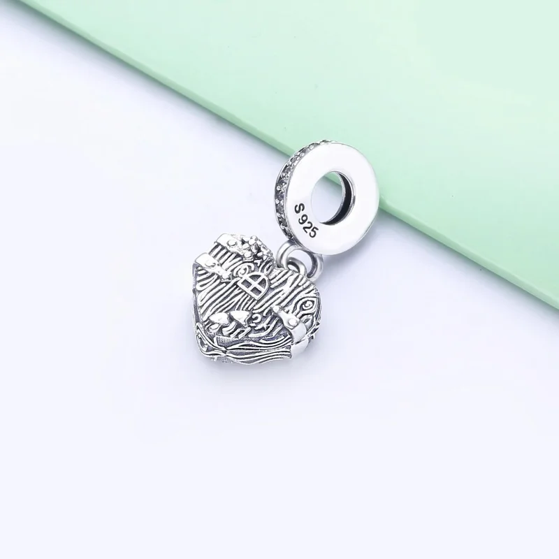 (imagine pentru) Talisman pandantiv Pandora cu Acasă Inima dulce din argint - 798284CZ - Vizualizare 2