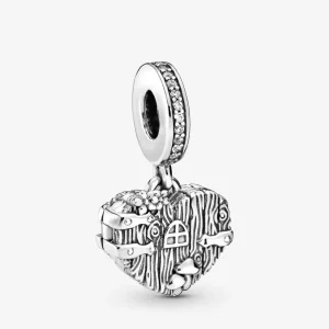 (imagine pentru) Talisman pandantiv Pandora cu Acasă Inima dulce din argint - 798284CZ