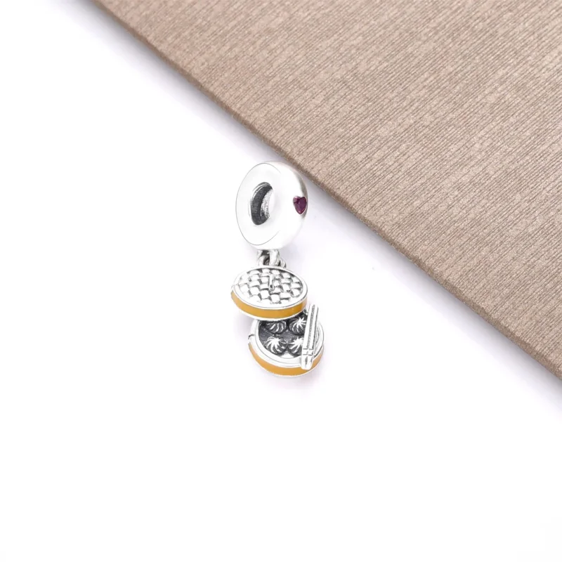 (imagine pentru) Talisman pandantiv Pandora cu Chineză Bao din argint - 798250CZR - Vizualizare 2