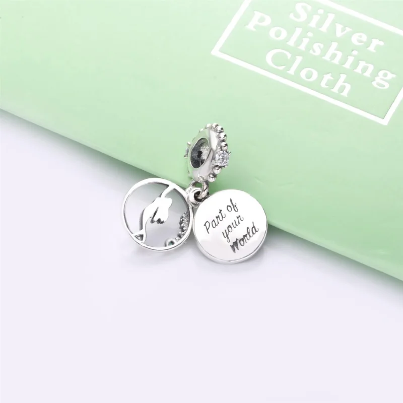 (imagine pentru) Talisman pandantiv Pandora cu Disney Ariel din argint - 798231CZ - Vizualizare 4