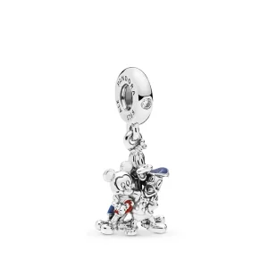 (imagine pentru) Talisman pandantiv Tip Pandora cu Mickey Mouse și Donald Duck din argint - P-D-2717