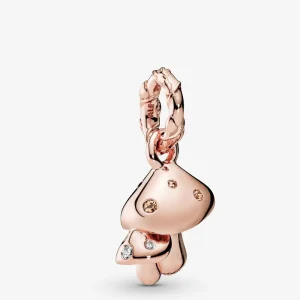 (imagine pentru) Talisman pandantiv Pandora cu Spumant Ciuperci din aur rose - 788240NEP