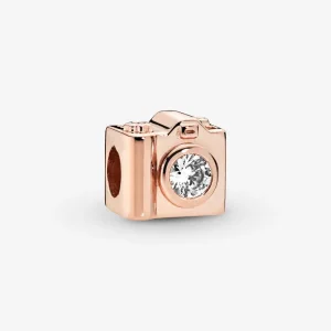 (imagine pentru) Talisman Pandora Aparat foto din aur rose - 787986CZ