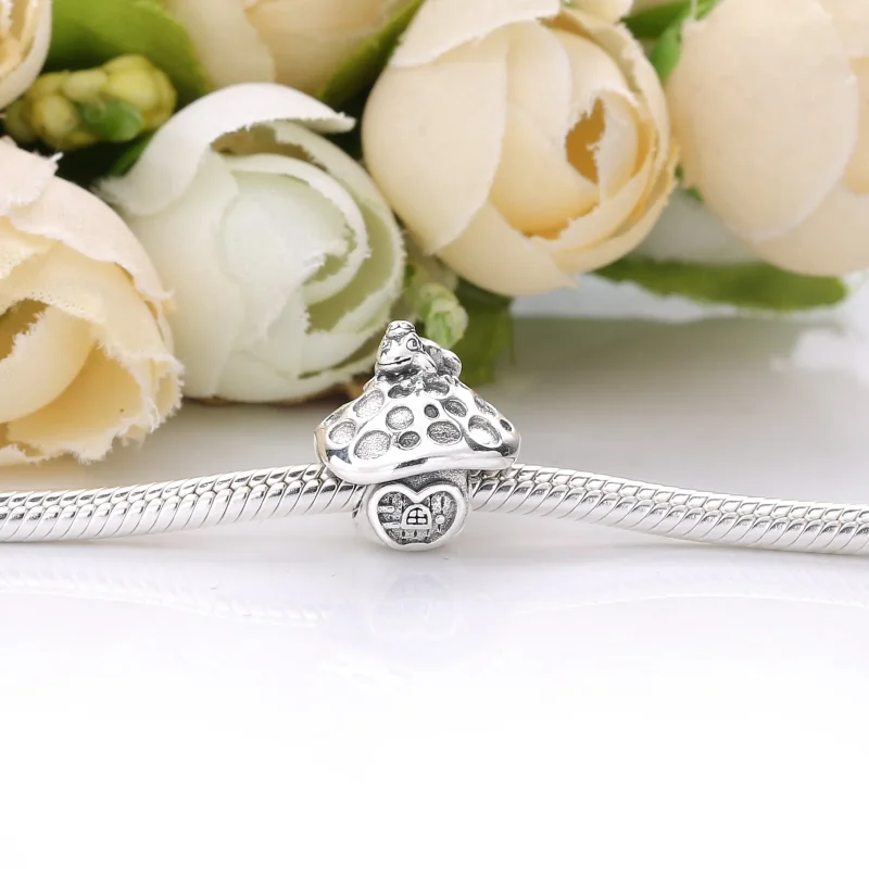 (imagine pentru) Talisman Pandora Ciuperci & Broasca din argint - 798558C00 - Vizualizare 4