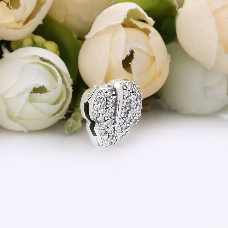 (imagine pentru) Talisman PANDORA cu fixare rapidă cu frunză strălucitoare - 798293CZ - Vizualizare 2