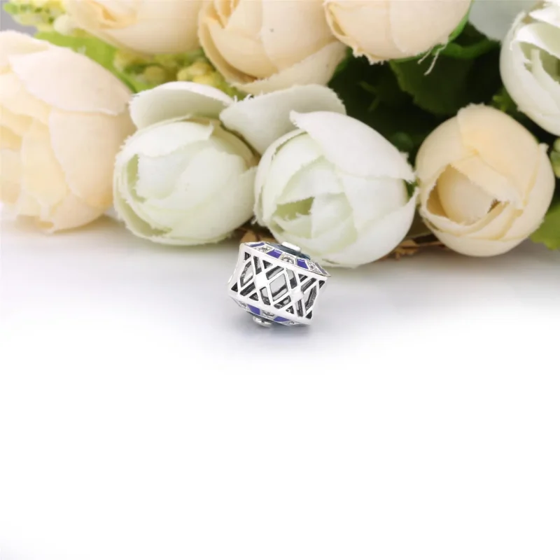 (imagine pentru) Talisman PANDORA cu Mozaic albastru - 798031EN195 - Vizualizare 3