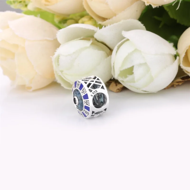 (imagine pentru) Talisman PANDORA cu Mozaic albastru - 798031EN195 - Vizualizare 4