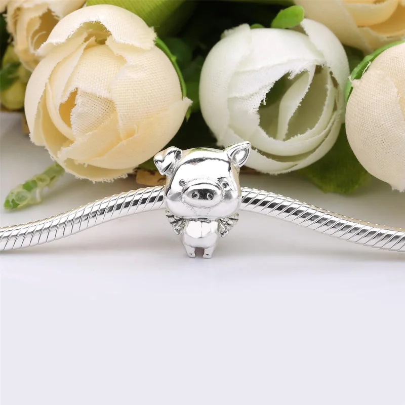 (imagine pentru) Talisman PANDORA cu Pippo purcelușul zburător - 798253 - Vizualizare 2