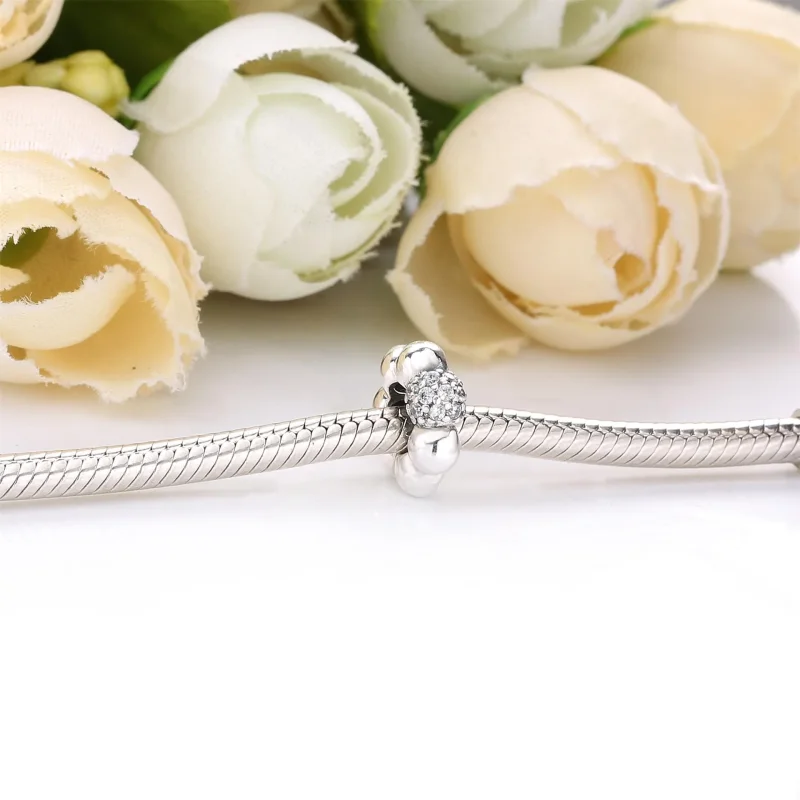 (imagine pentru) Talisman PANDORA de tip distanțier cu mărgele pavé și finisate - 798310CZ - Vizualizare 2