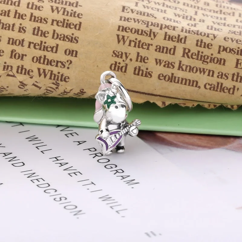 (imagine pentru) Talisman PANDORA de tip pandantiv cu Bruno Unicornul Trupa Punk - 798320ENMX - Vizualizare 2