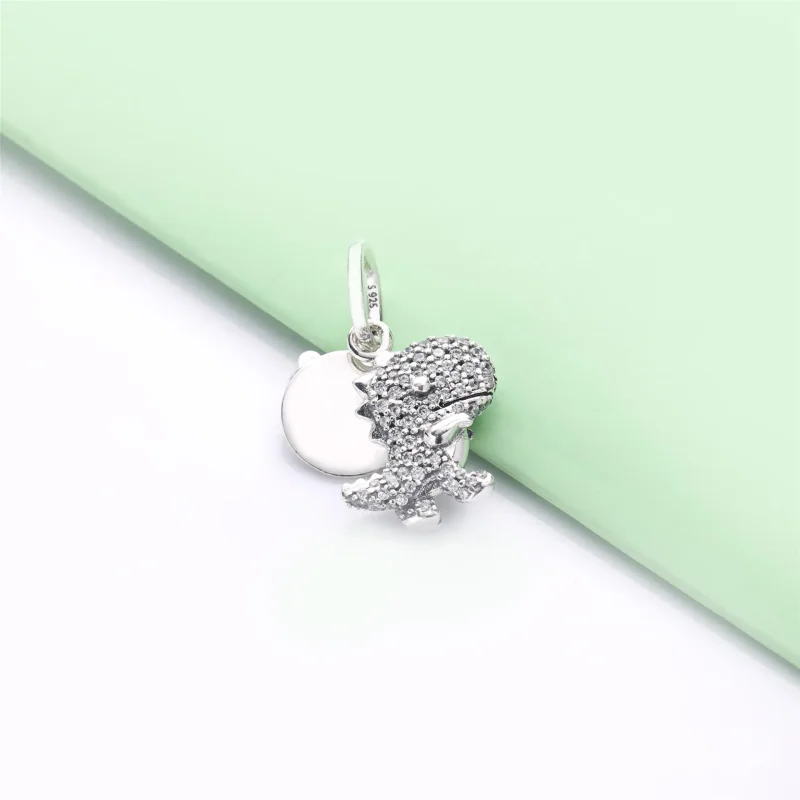 (imagine pentru) Talisman PANDORA de tip pandantiv cu Pavé Dinozaur - 798186CZ - Vizualizare 3
