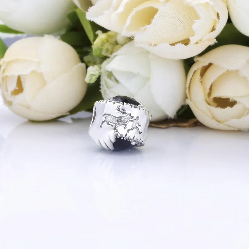 (imagine pentru) Talisman Pandora Disney, Iarna înghețată din argint - 798458C01 - Vizualizare 3