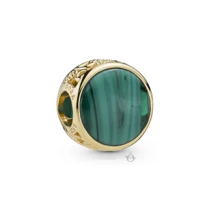 (imagine pentru) Talisman Pandora Murano frumos diferite placat cu aur de 14 k - 768152GMU