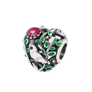 (imagine pentru) Talisman Tip Pandora Pasăre de primăvară din argint - P-D-2631