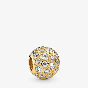 (imagine pentru) Talisman Pandora Model spumant placat cu aur de 14 k - 768303CZ
