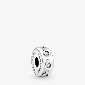 (imagine pentru) Talisman strălucitor O cu coroană, cu fixare ușoară - 798326CZ