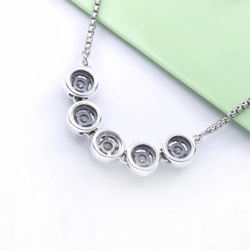 (imagine pentru) Brățară Pandora cu Glisor rotund sparkle din argint - 598510C01 - Vizualizare 4