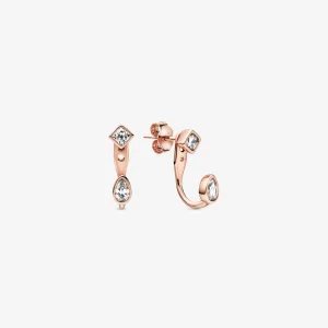 (imagine pentru) Cercei Pandora cu Forme geometrice din aur rose - 288509C01