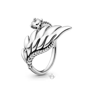 (imagine pentru) Sparkling Angel Wing Statement PANDORA Ring - 198519C01