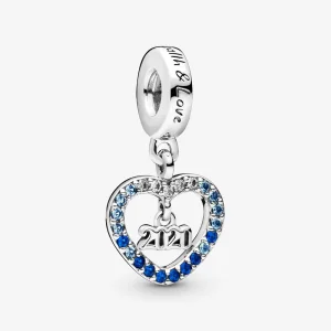 (imagine pentru) Talisman pandantiv Pandora cu Anul Nou 2020 din argint - 798436C01