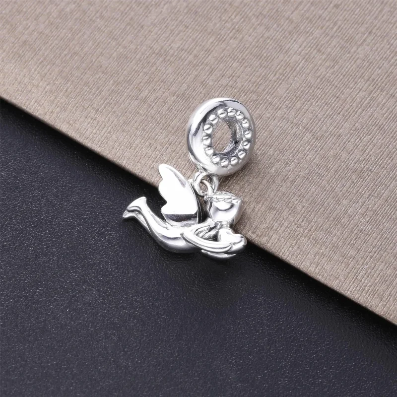 (imagine pentru) Talisman pandantiv Pandora cu Îngerul iubirii din argint - 798484C01 - Vizualizare 2