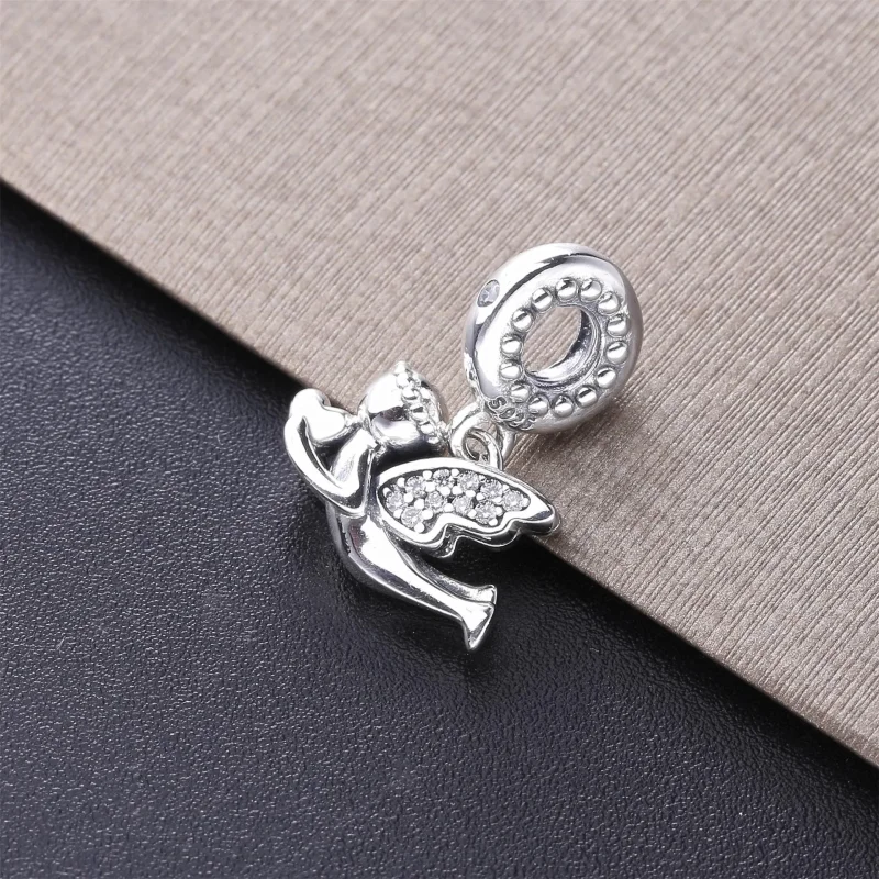(imagine pentru) Talisman pandantiv Pandora cu Îngerul iubirii din argint - 798484C01 - Vizualizare 4