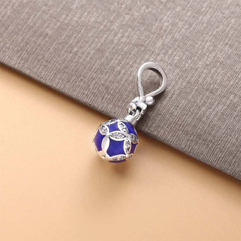 (imagine pentru) Talisman PANDORA de tip pandantiv albastru pentru Crăciun - 798512C01 - Vizualizare 2