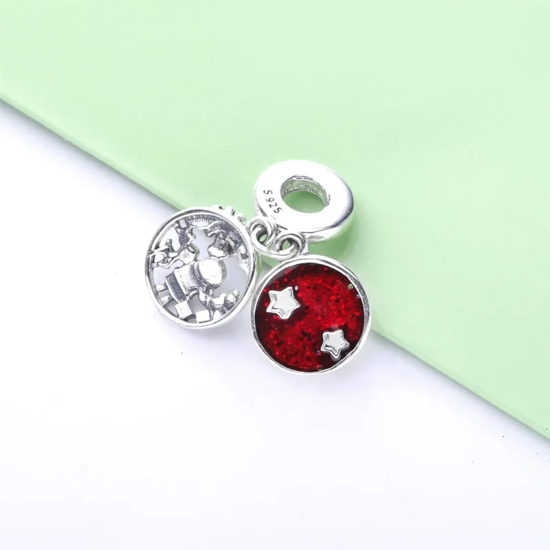 (imagine pentru) Talisman PANDORA de tip pandantiv Love Peace Joy cu Moș Crăciun - 798468C01 - Vizualizare 4
