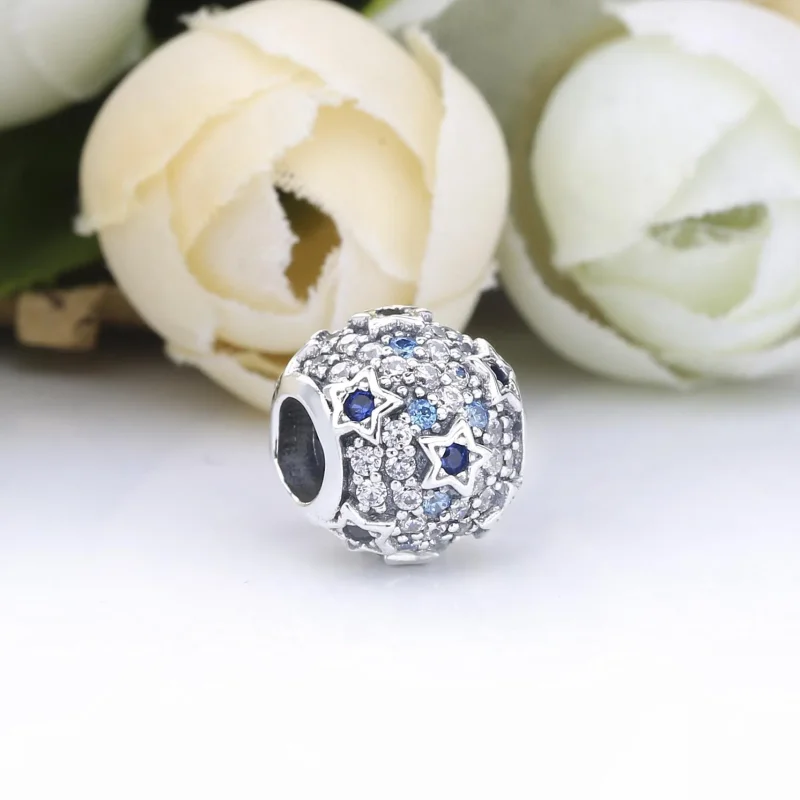 (imagine pentru) Talisman Pandora Stele elevate Pavé din argint - 798467C01 - Vizualizare 2