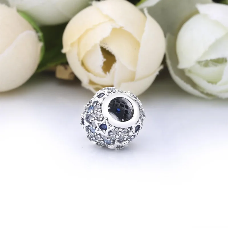 (imagine pentru) Talisman Pandora Stele elevate Pavé din argint - 798467C01 - Vizualizare 3