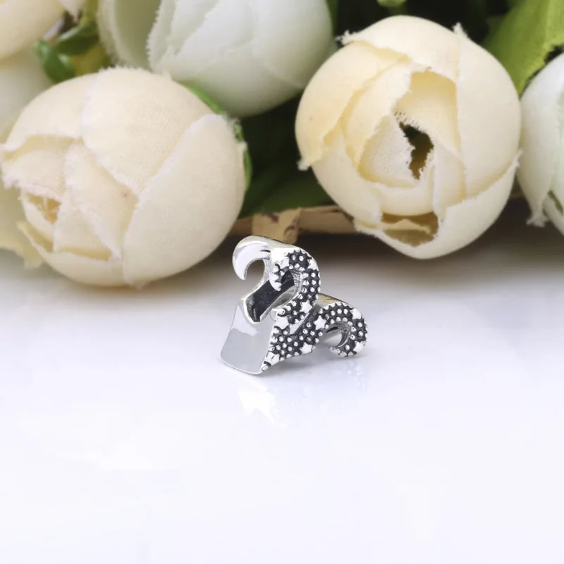 (imagine pentru) Talisman PANDORA strălucitor dedicat semnului zodiacal Berbec - 798416C01 - Vizualizare 2