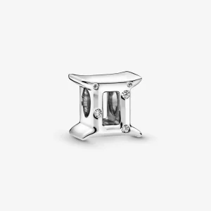 (imagine pentru) Talisman PANDORA strălucitor dedicat semnului zodiacal Gemeni - 798428C01