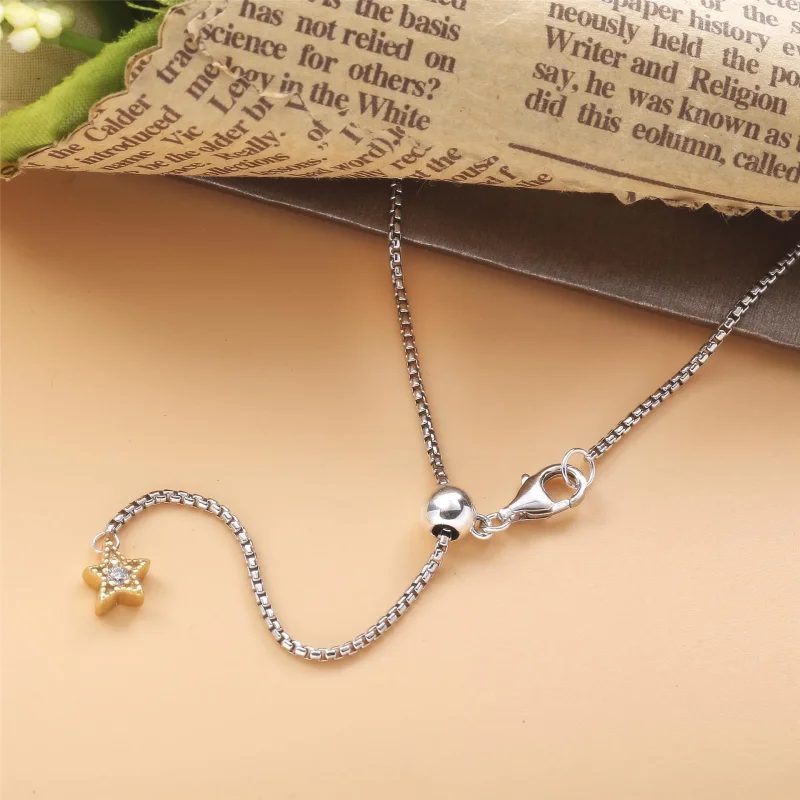 (imagine pentru) Colier Pandora cu Celestial Shooting Star placat cu aur de 14 k - 368515C01 - Vizualizare 4
