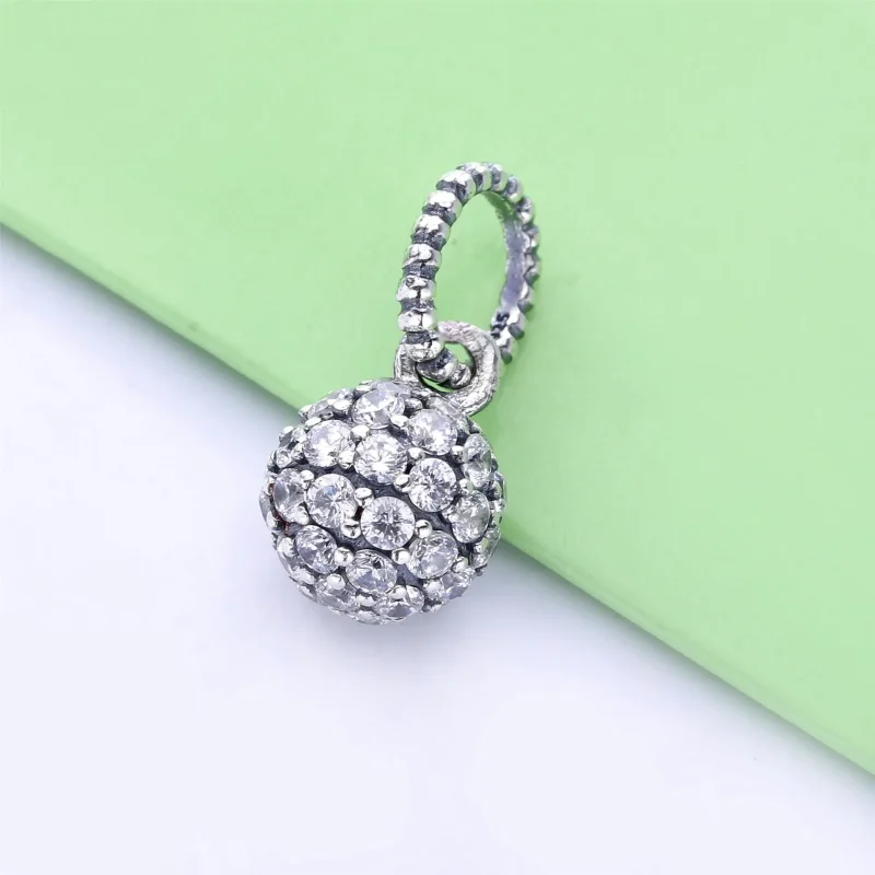 (imagine pentru) Pandantiv PANDORA cu glob pavé - 398690C01 - Vizualizare 2