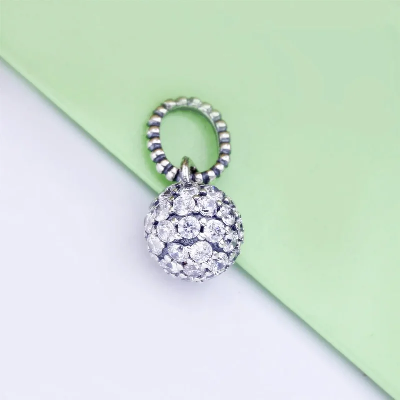 (imagine pentru) Pandantiv PANDORA cu glob pavé - 398690C01 - Vizualizare 3