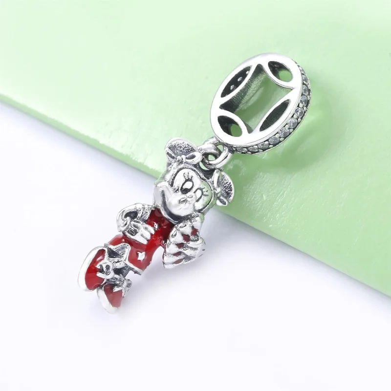 (imagine pentru) Talisman pandantiv Pandora cu Disney Minnie Mouse din argint - 798636C01 - Vizualizare 2