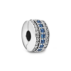 (imagine pentru) Talisman PANDORA cu fixare ușoară Linia albastră strălucitoare - 798480C01