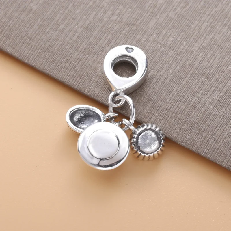 (imagine pentru) Talisman PANDORA cu Tarta cu oua, ceai cu lapte si chifla de ananas - 798355ENMX - Vizualizare 4