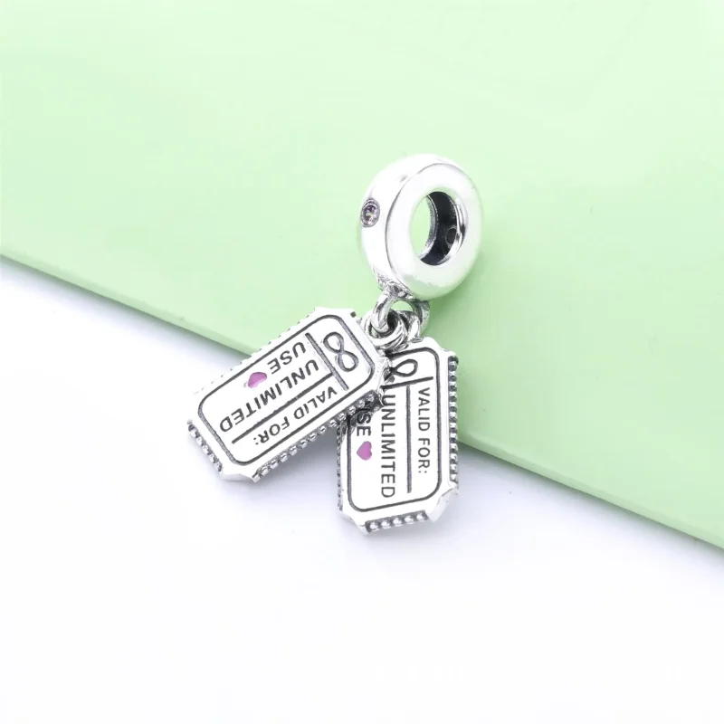 (imagine pentru) Talisman tip pandantiv Bilețel de iubire - 798703C01 - Vizualizare 3