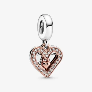 (imagine pentru) Talisman tip pandantiv cu inimă strălucitoare - 788693C01